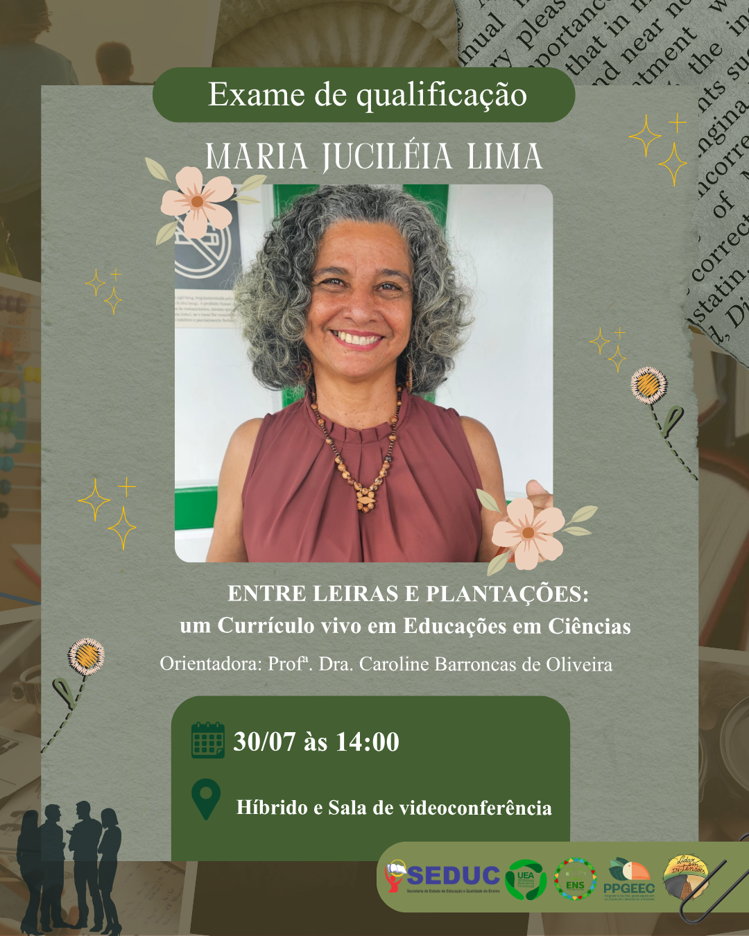 Card da qualificação de Léia Lima